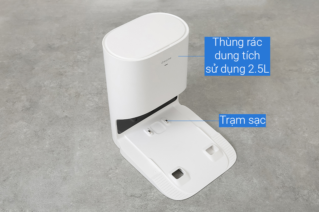 Robot hút bụi lau nhà Dreame D10 Plus Màu Trắng