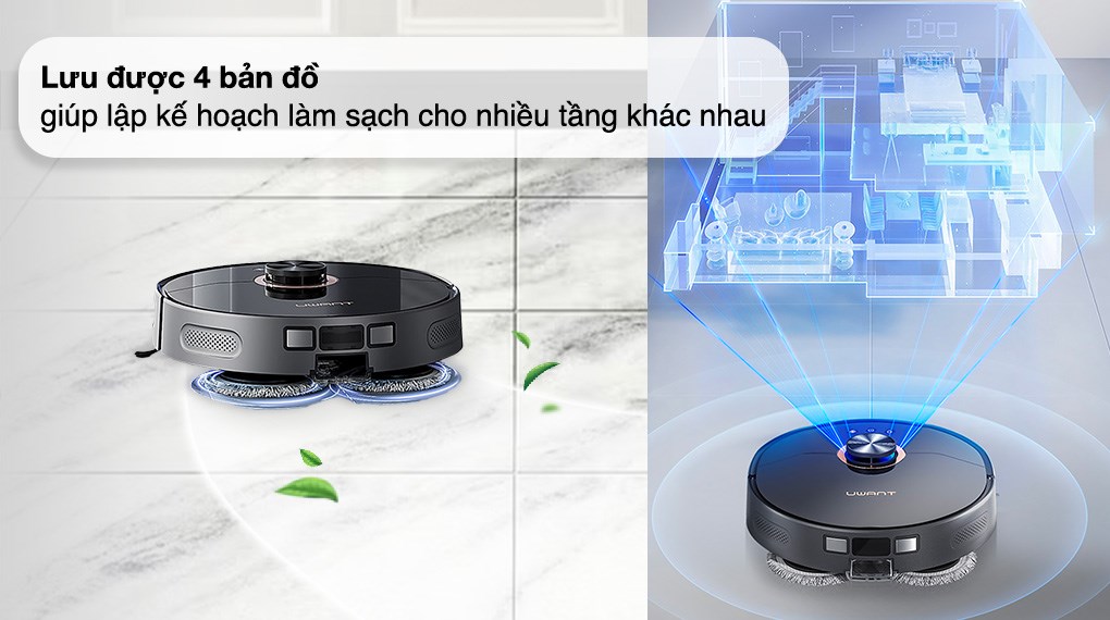 Robot hút bụi lau nhà Uwant U200