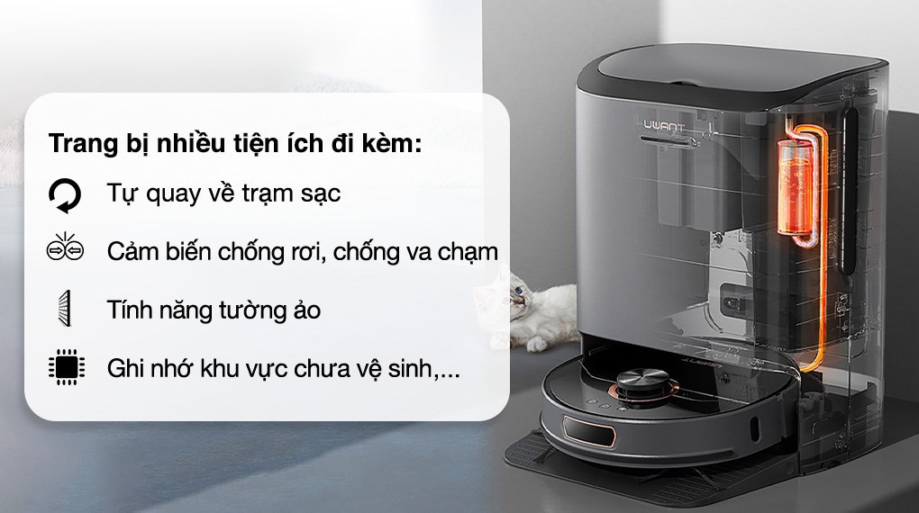 Robot hút bụi lau nhà Uwant U200