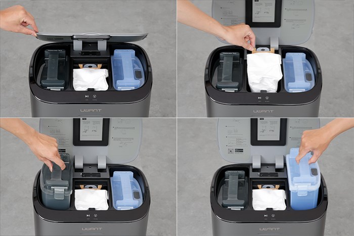 Robot hút bụi lau nhà Uwant U200 Màu Đen