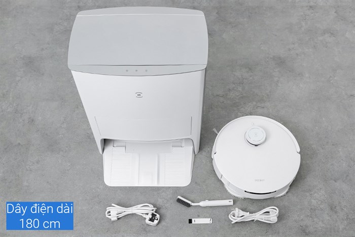 Robot hút bụi lau nhà Ecovacs T10 OMNI Màu Trắng