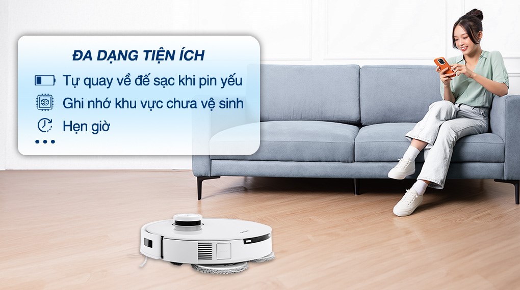 Robot hút bụi lau nhà Ecovacs T10 Turbo