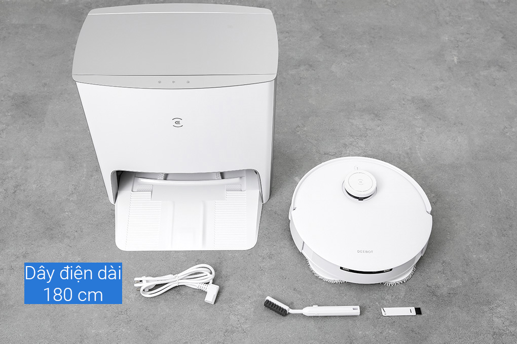 Robot hút bụi lau nhà Ecovacs T10 Turbo Màu Trắng