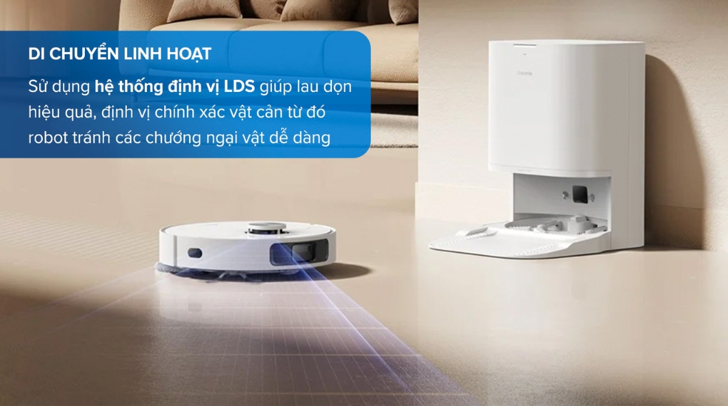 Robot hút bụi lau nhà Dreame L10 Prime - Hệ thống định vị LDS