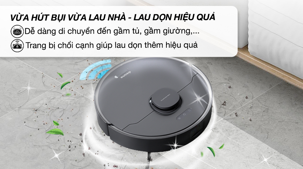 Robot hút bụi lau nhà Dreame D10S Plus - Thiết kế