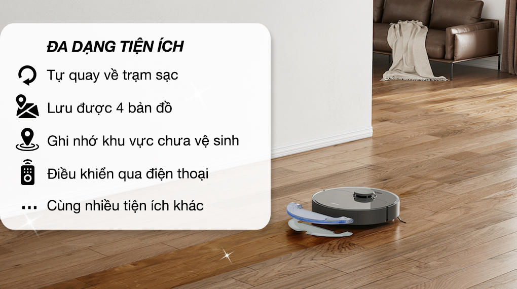 Robot hút bụi lau nhà Dreame D10S Plus - Tiện ích