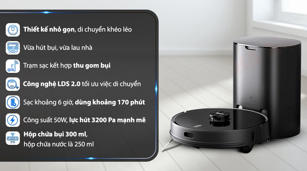 Robot hút bụi lau nhà Lydsto R1 Pro