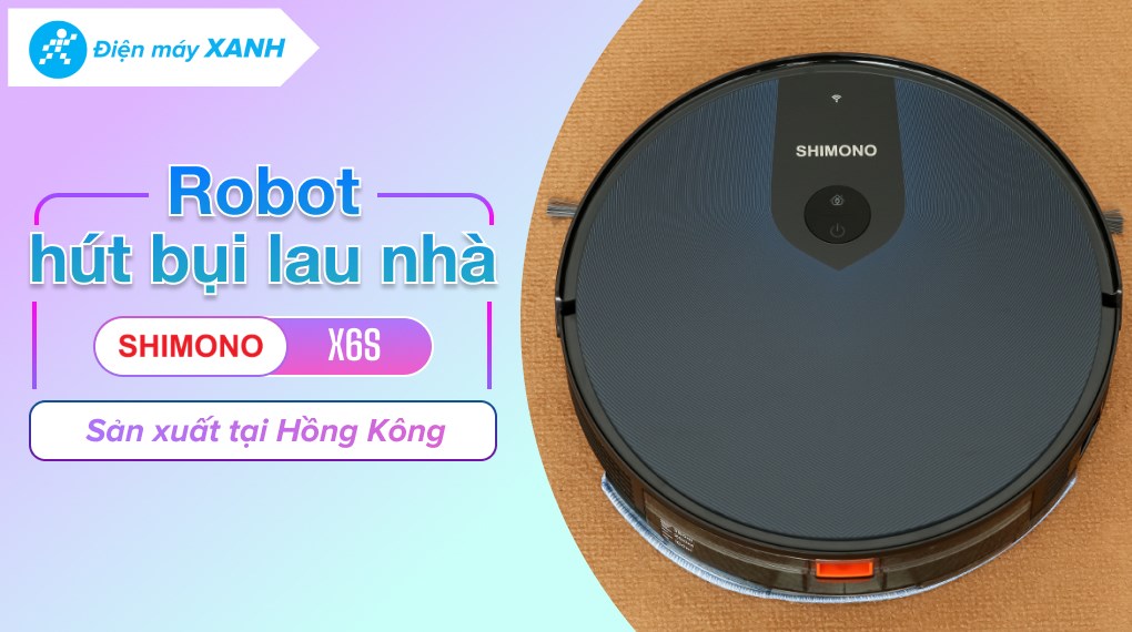 Robot hút bụi lau nhà Shimono X6S