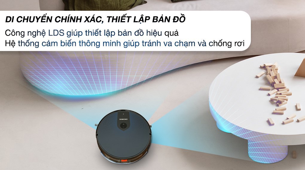 Robot hút bụi lau nhà Shimono X6S