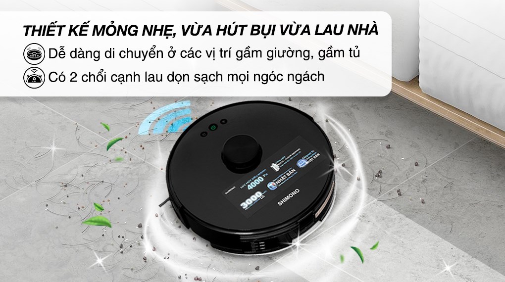 Robot hút bụi lau nhà Shimono XR530 - 2