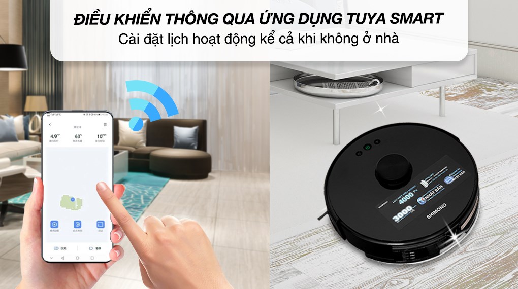 Robot hút bụi lau nhà Shimono XR530 - 8