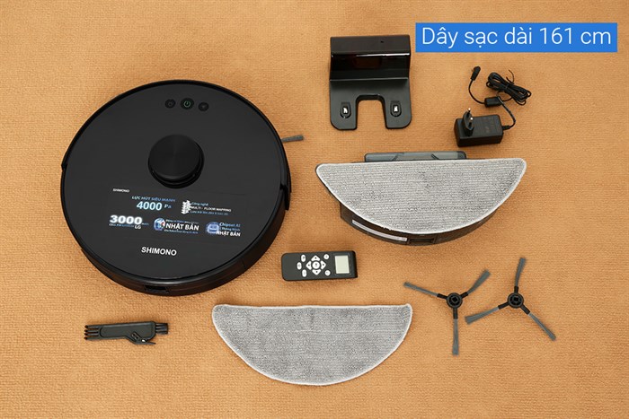 Robot hút bụi lau nhà Shimono XR530 Màu Đen