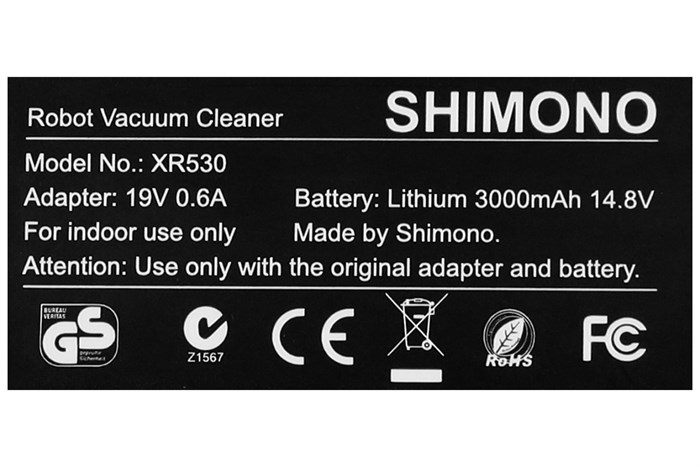 Robot hút bụi lau nhà Shimono XR530 Màu Đen