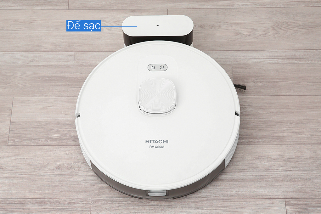Robot hút bụi lau nhà Hitachi RV-X20M Màu Trắng