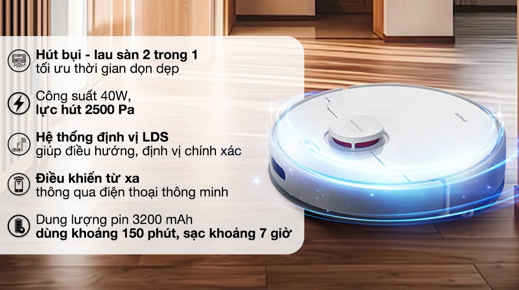 Robot hút bụi lau nhà Dreame F9 Pro