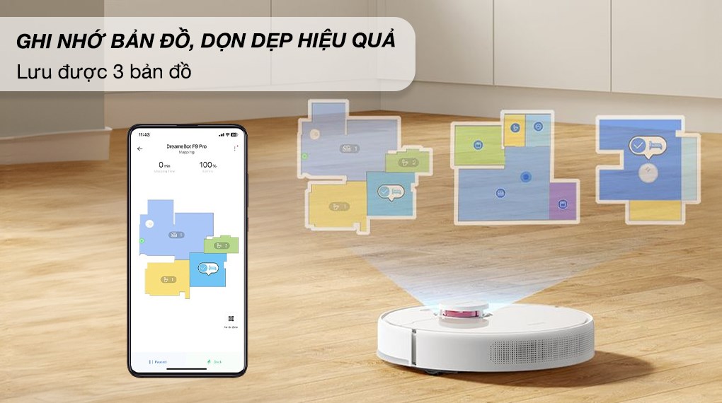 Robot hút bụi lau nhà Dreame F9 Pro