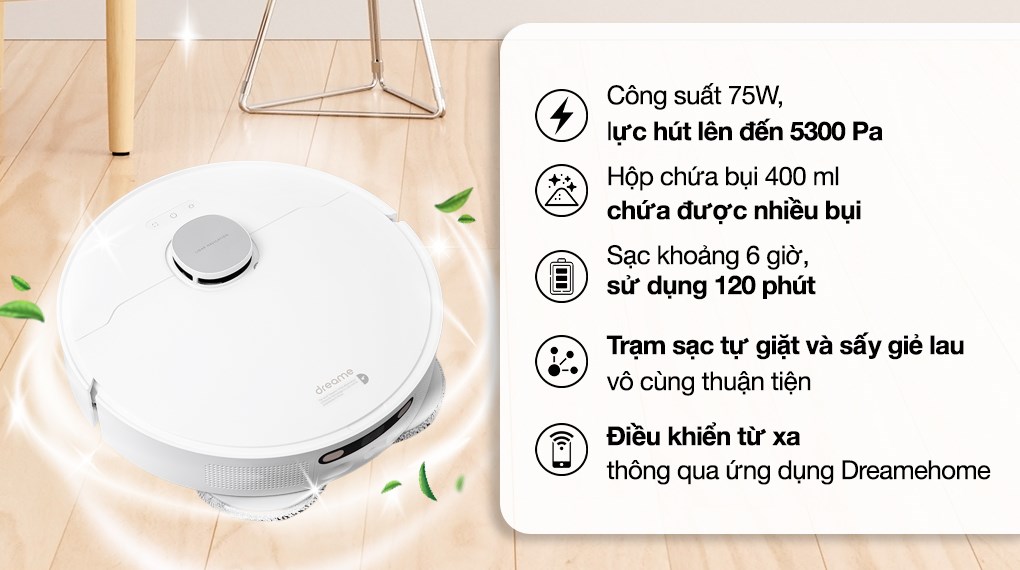 Robot hút bụi lau nhà Dreame L10S Ultra SE hover