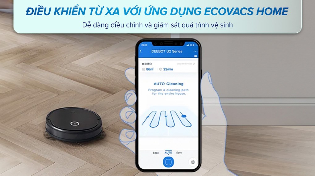 Robot hút bụi lau nhà Ecovacs U2 Pro