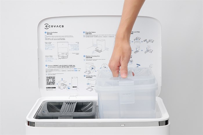 Robot hút bụi lau nhà Ecovacs Deebot X2 OMNI Màu Trắng