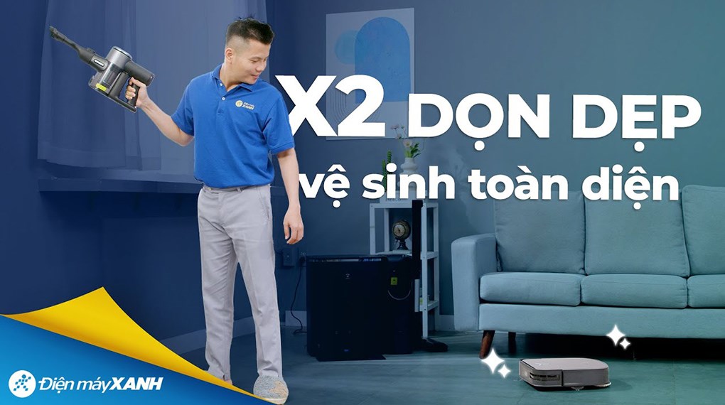 Robot hút bụi lau nhà Ecovacs X2 Combo