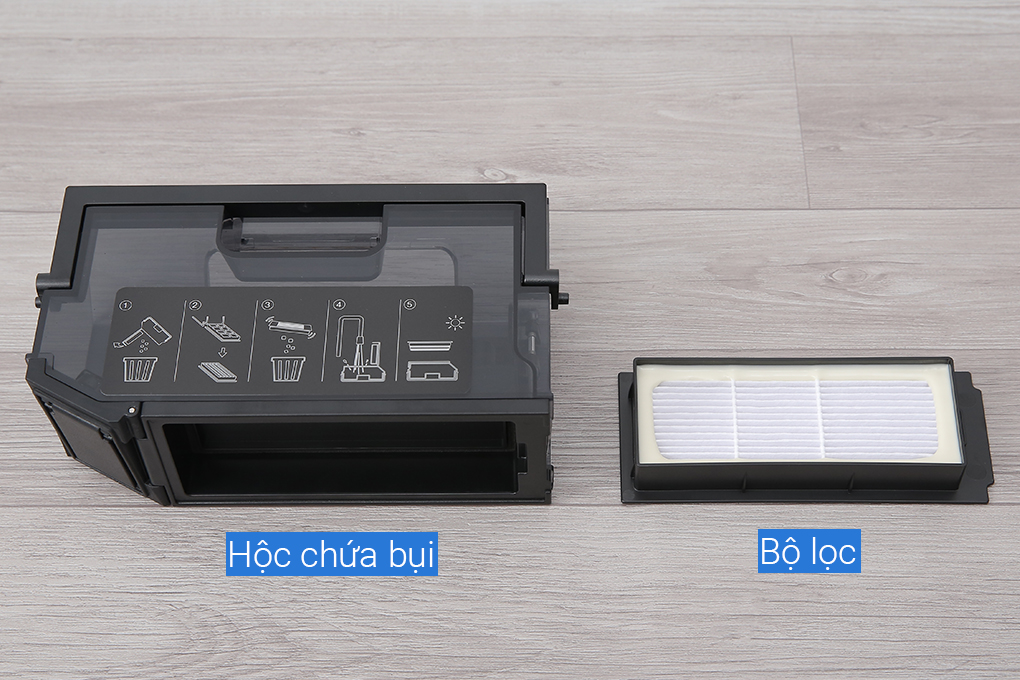 Robot hút bụi lau nhà Ecovacs Deebot X2 Combo Màu Đen