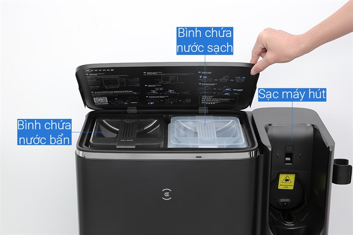 Robot hút bụi lau nhà Ecovacs X2 Combo Màu Đen