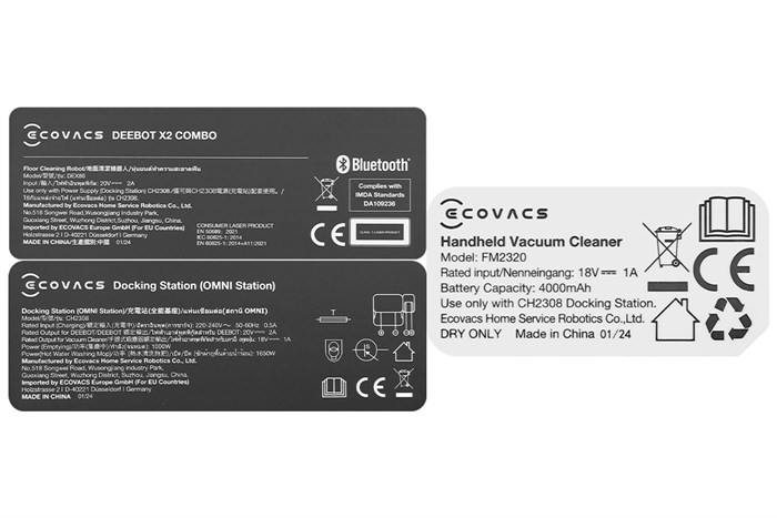 Robot hút bụi lau nhà Ecovacs X2 Combo Màu Đen