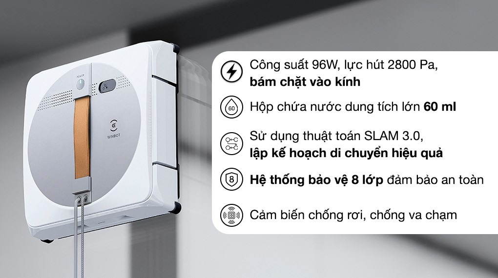 Robot lau kính Ecovacs Winbot W1 PRO