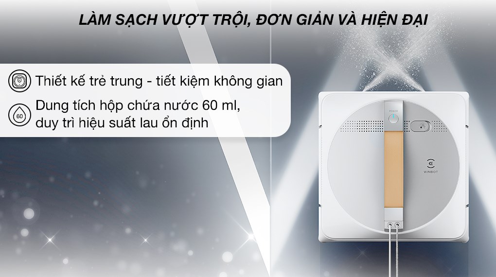 Robot lau kính Ecovacs Winbot W1 PRO