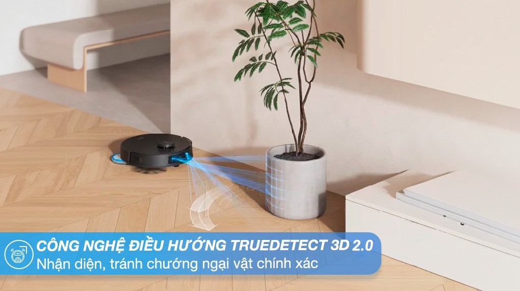 Robot hút bụi lau nhà Ecovacs T30 PRO OMNI - Đen