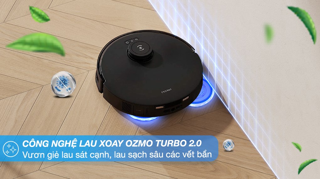 Robot hút bụi lau nhà Ecovacs T30 PRO OMNI - Đen