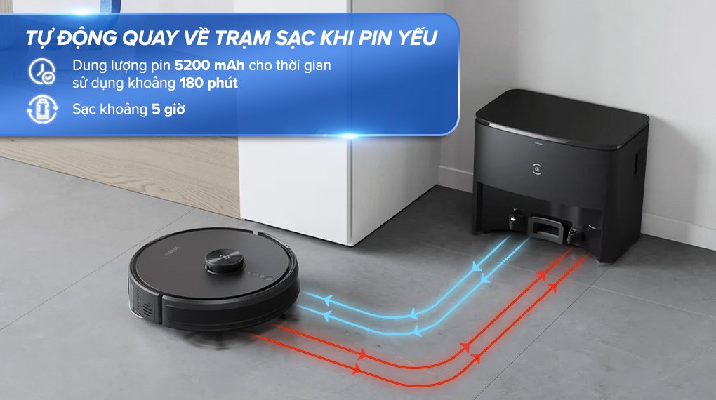 Robot hút bụi lau nhà Ecovacs Y1 PRO PLUS