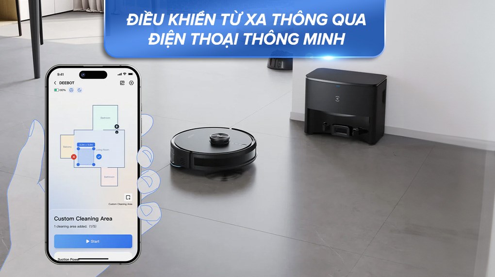 Robot hút bụi lau nhà Ecovacs Y1 PRO PLUS