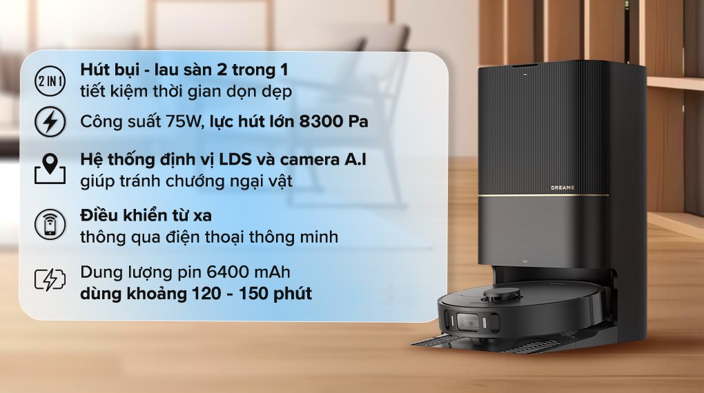 Robot hút bụi lau nhà Dreame X30 Ultra