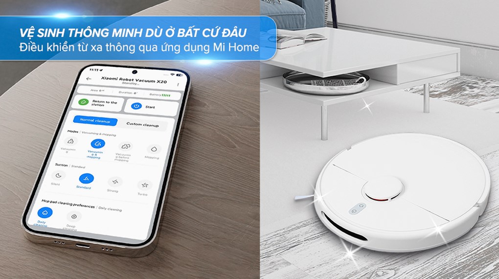 Robot hút bụi lau nhà Xiaomi X20