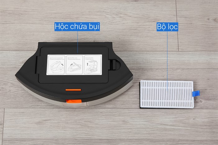 Robot hút bụi lau nhà Xiaomi Vacuum E5 - Đen Màu Đen