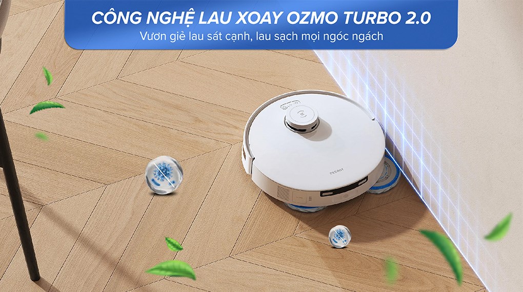 Robot hút bụi lau nhà Ecovacs T30 PRO OMNI - Trắng