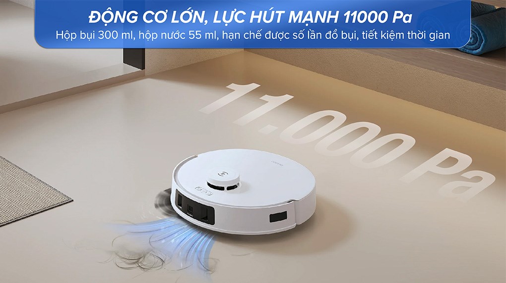 Robot hút bụi lau nhà Ecovacs T30 PRO OMNI - Trắng