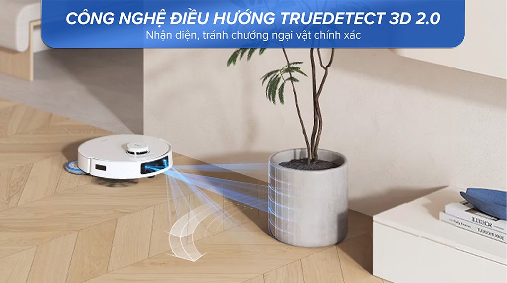 Robot hút bụi lau nhà Ecovacs T30 PRO OMNI - Trắng