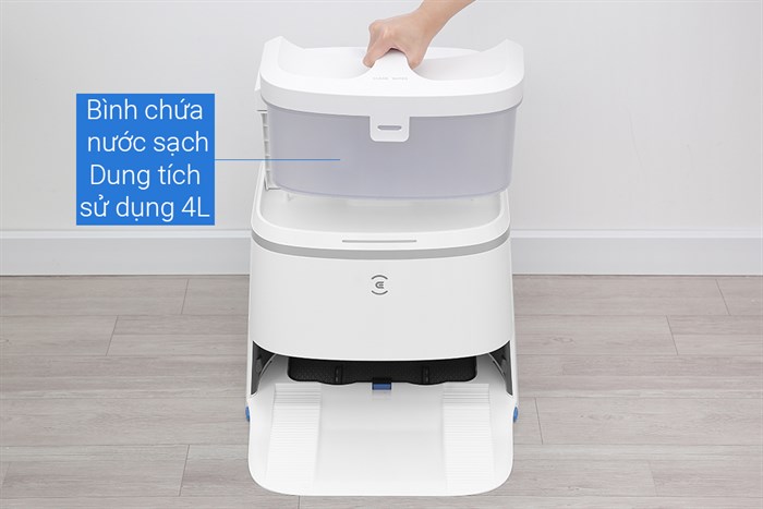 Robot hút bụi lau nhà Ecovacs T30 PRO OMNI - Trắng Màu Trắng