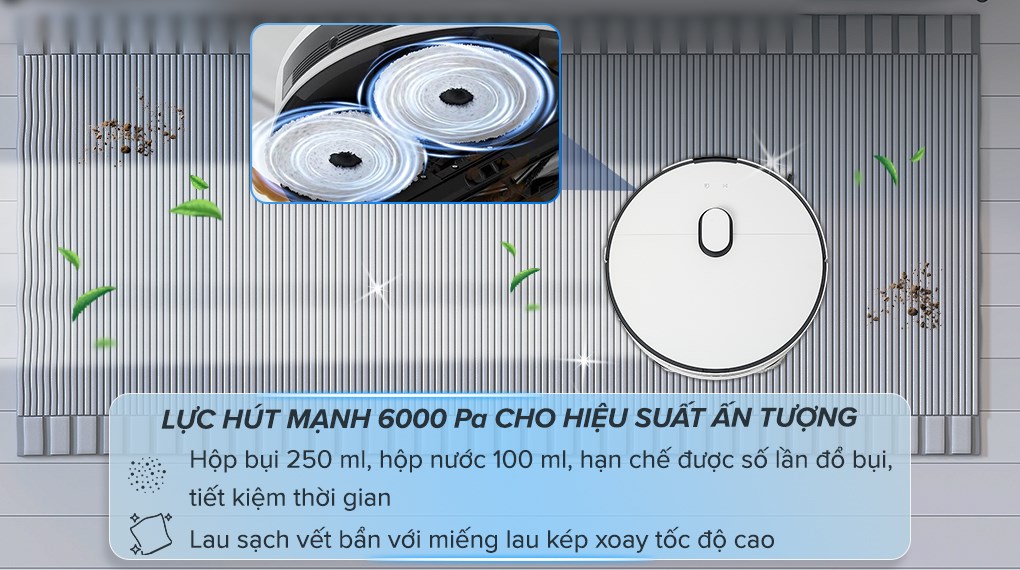 Robot hút bụi lau nhà Samsung VR7MD96514G/SV