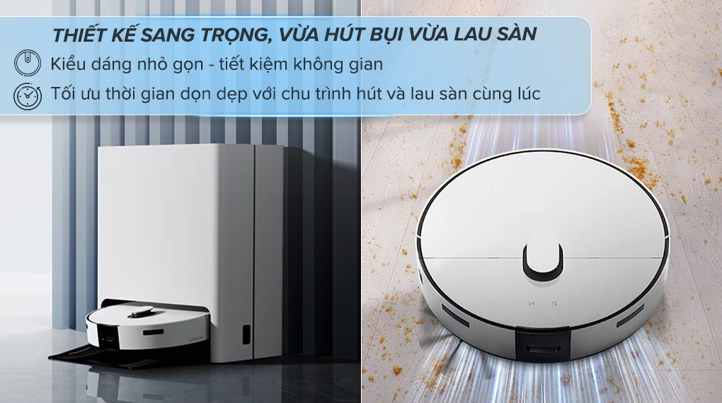 Robot hút bụi lau nhà Samsung VR7MD96514G/SV - Thiết kế