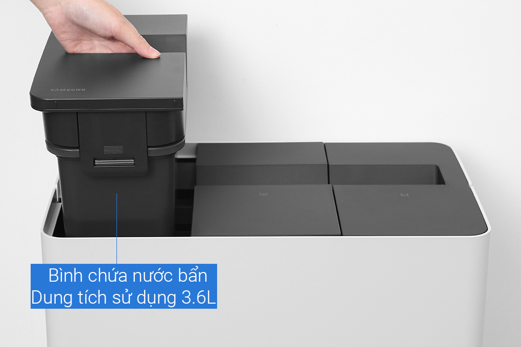 Robot hút bụi lau nhà Samsung VR7MD96514G/SV Màu Trắng