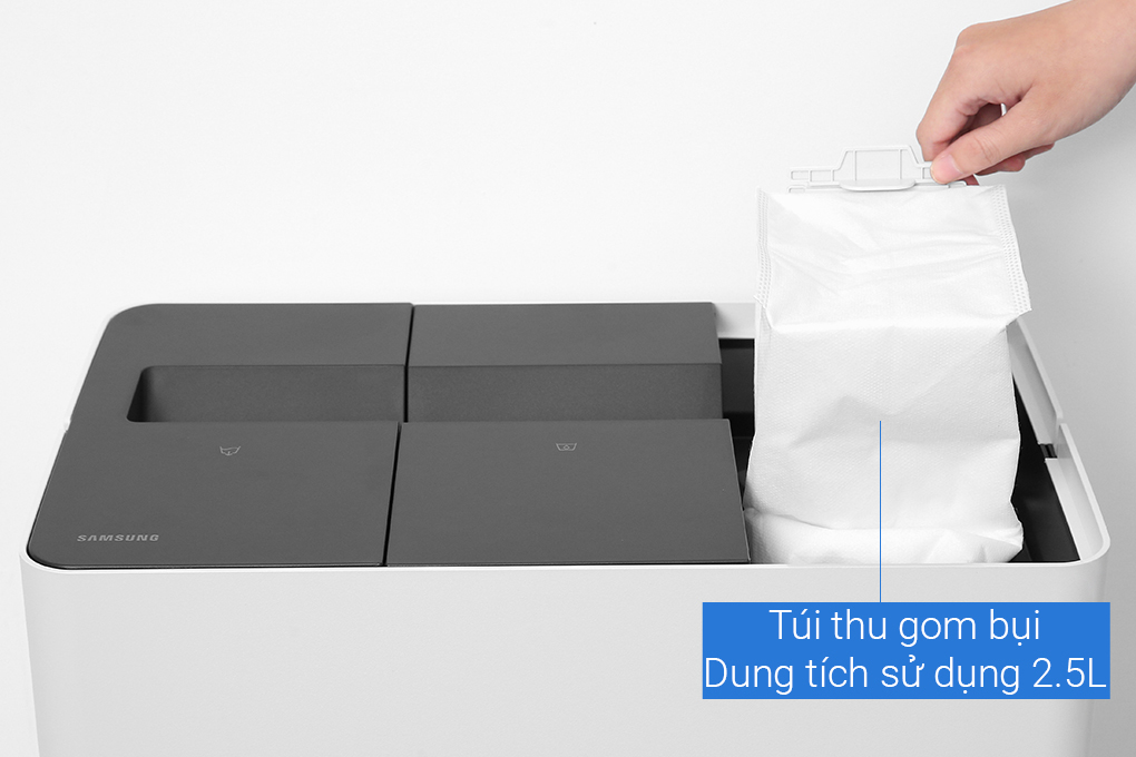 Robot hút bụi lau nhà Samsung VR7MD96514G/SV Màu Trắng