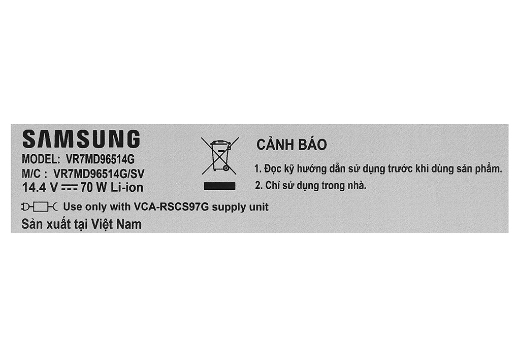 Robot hút bụi lau nhà Samsung VR7MD96514G/SV Màu Trắng