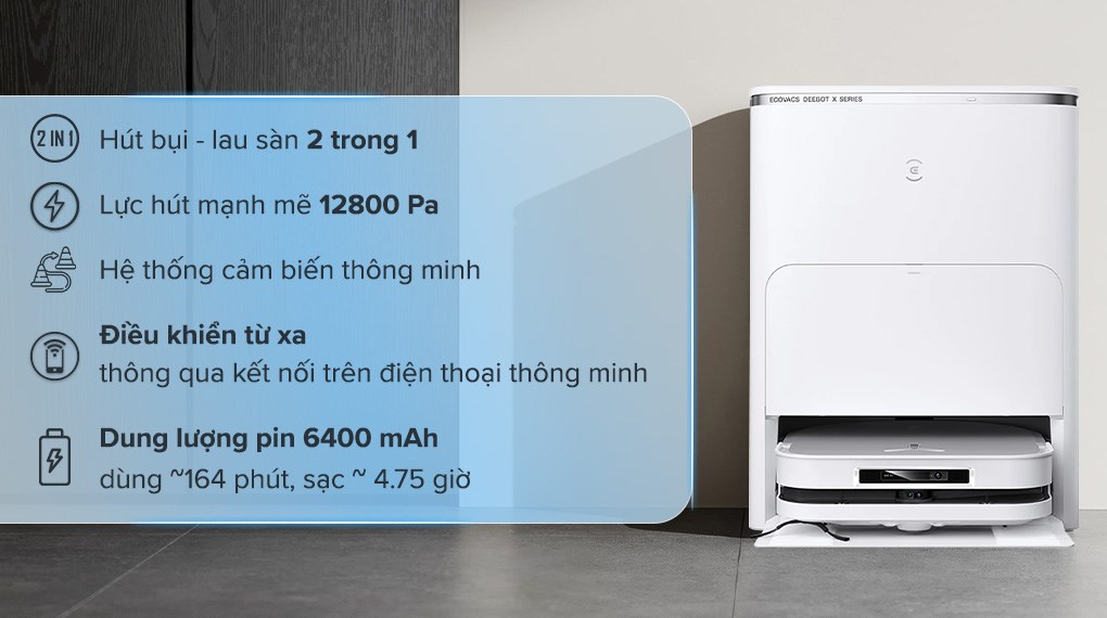 Robot hút bụi lau nhà Ecovacs Deebot X5 PRO OMNI