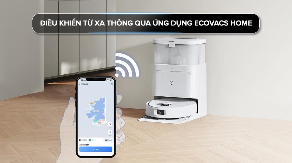 Robot hút bụi lau nhà Ecovacs N30 PRO OMNI