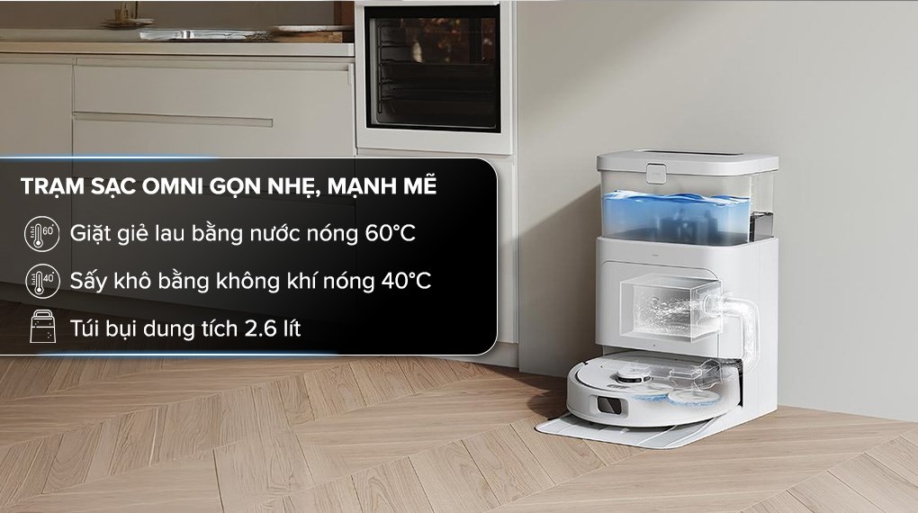 Robot hút bụi lau nhà Ecovacs N30 PRO OMNI