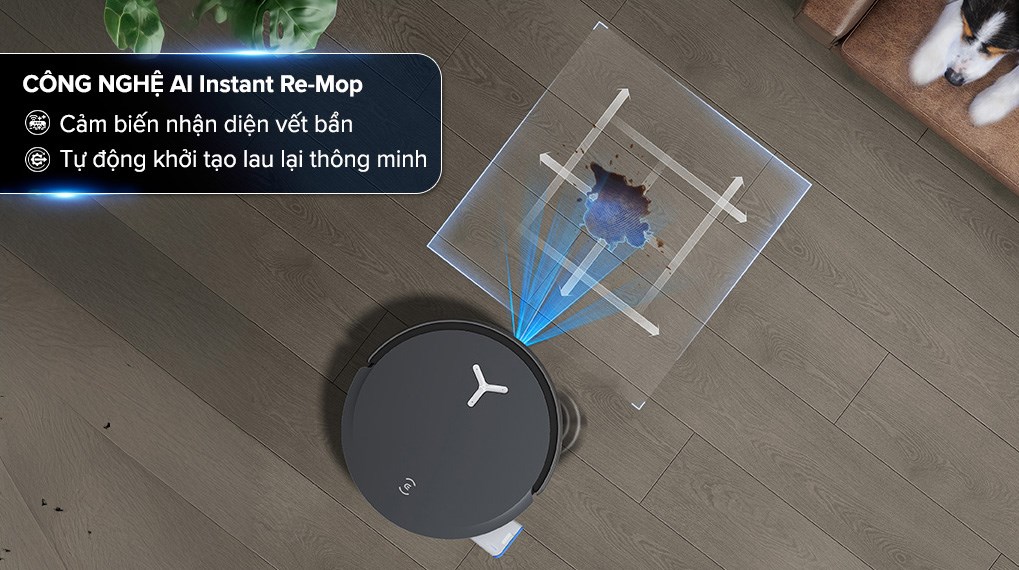 Robot hút bụi lau nhà Ecovacs X8 PRO OMNI - Đen