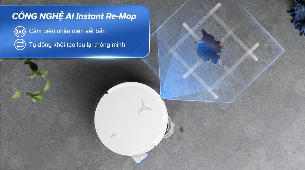 Robot hút bụi lau nhà Ecovacs Deebot X8 PRO OMNI - Trắng